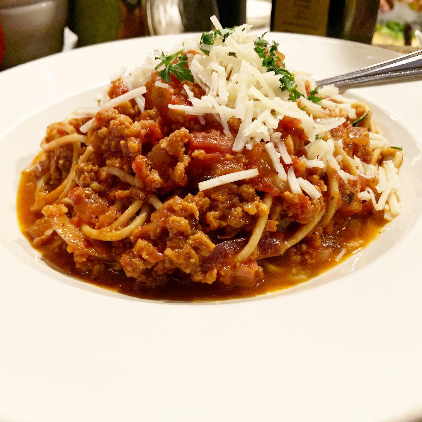 Delicious Vegan Bolognese. Also, Enjoy the Best Pizza in Ocean Beach. 4994 Newport Ave, San Diego, CA.